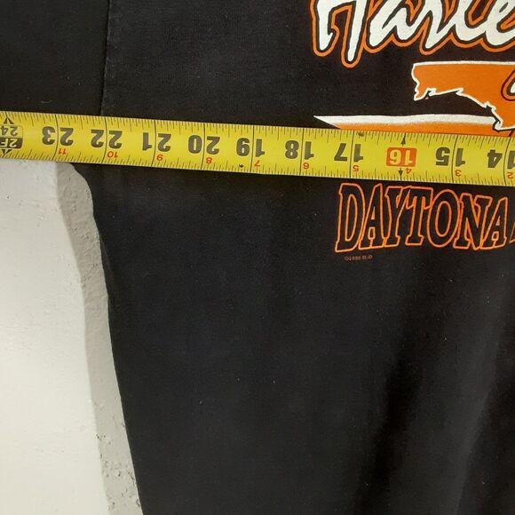 Harley Davidson 1996 Daytona Beach Bike Week Single Stitch T-Shirt XL USA Tee - Picture 9 of 10